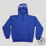 Celine Hood Logo Hoodie in Blue