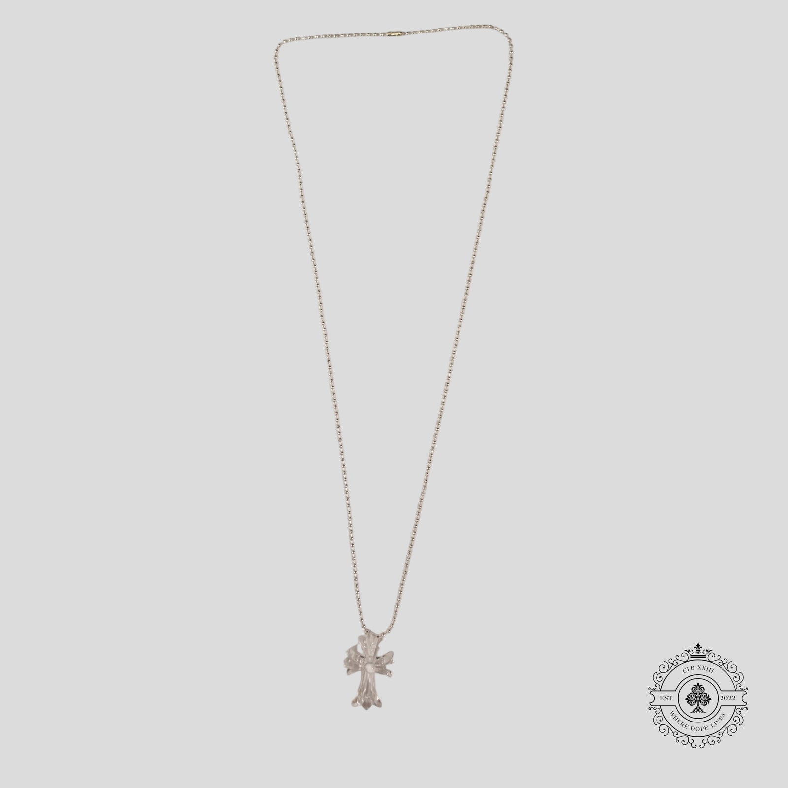 Chrome Hearts Silicone Cross Necklace in Clear