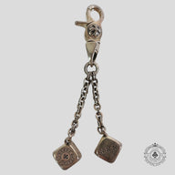 Chrome Hearts Dice Keychain in Silver