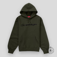 Supreme Futura Hooded Sweatshirt in Dark Olive