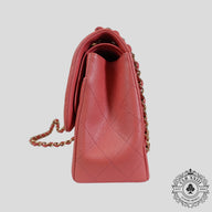 Chanel Caviar Leather Jumbo Quilted Flap Bag in Pink