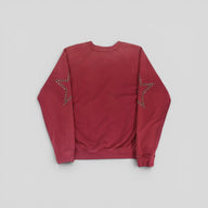 Satoshi Nakamoto Studded Crewneck in Maroon