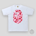 BAPE ABC Camo by Bathing Ape Tee in White/Pink