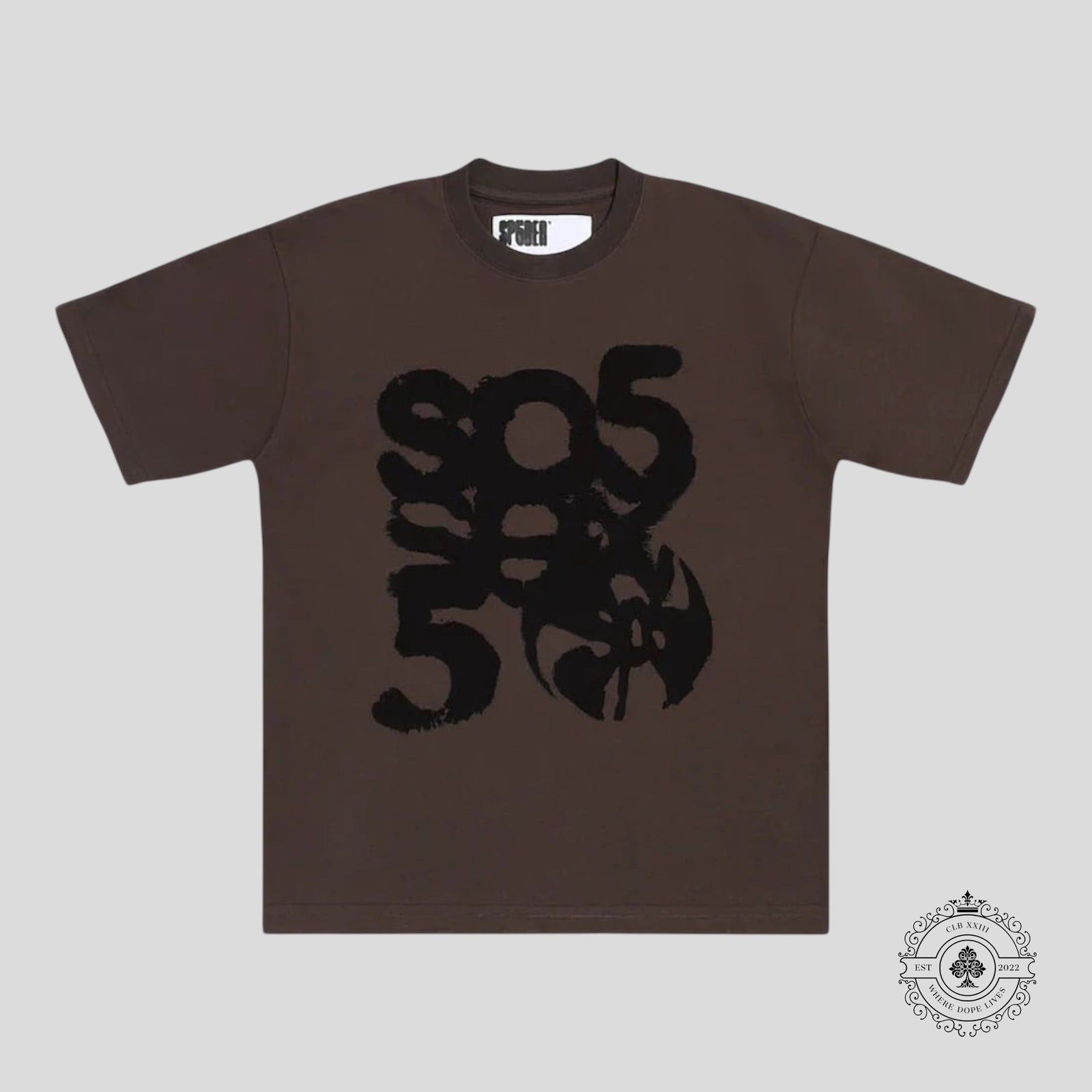 Sp5der SP5 Sex Tee in Brown