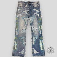 Who Decides War Stud Distressed Denim with Side Embroidery