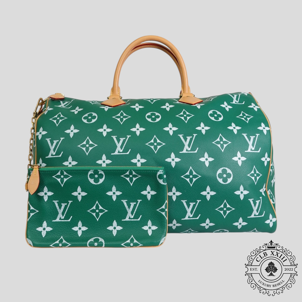 Louis Vuitton Speedy P9 Bandoulière 50 in Green