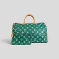 Louis Vuitton Speedy P9 Bandoulière Calfskin Bag, front view
