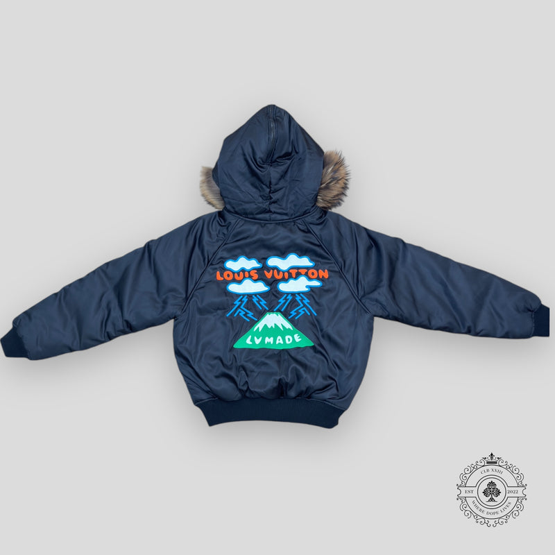 Louis Vuitton X Nigo Mountain Aviator Fur Hood Jacket