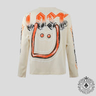 Lost Intricacy Lost X Unknwnism Long Sleeve in Beige & Black & Orange