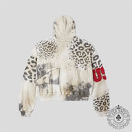 Vale Forever Cheetah Zip Up in White