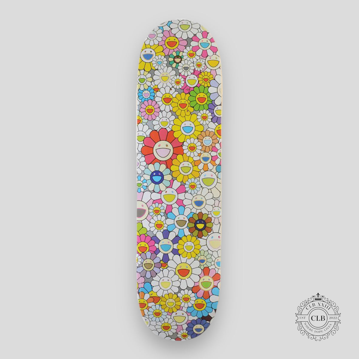 TAKASHI MURAKAMI X VANS VAULT FLOWERS SKATE DECK