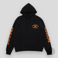 Chrome Hearts Triple Cross Hoodie- Black/Orange