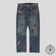Chrome Hearts Gel Patch Turbo Diesel Jeans