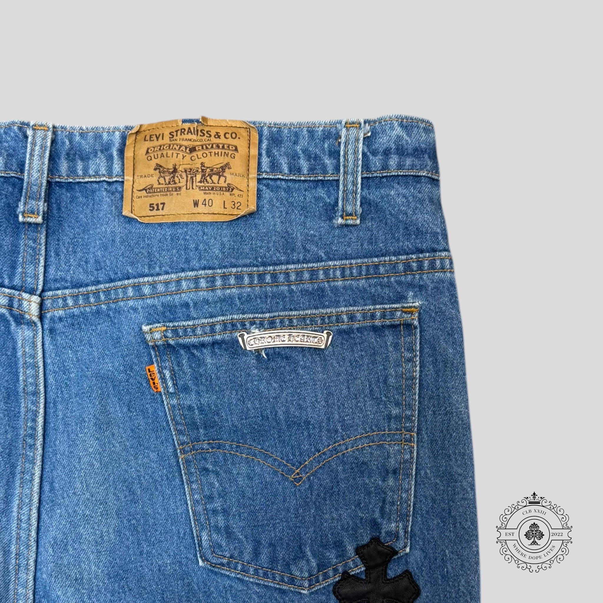 Chrome Hearts Cross Patch Levis
