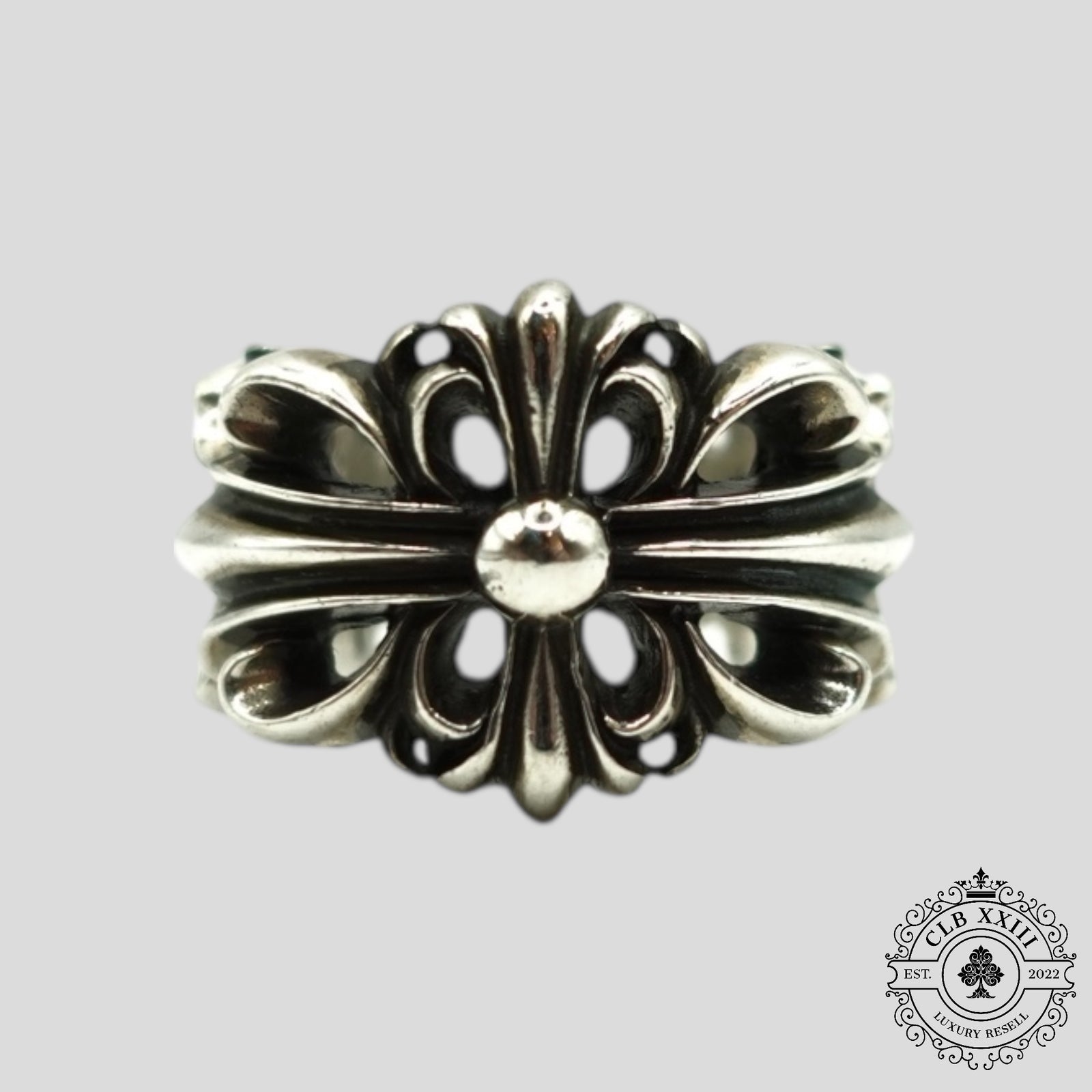 Chrome Hearts Double Floral Ring