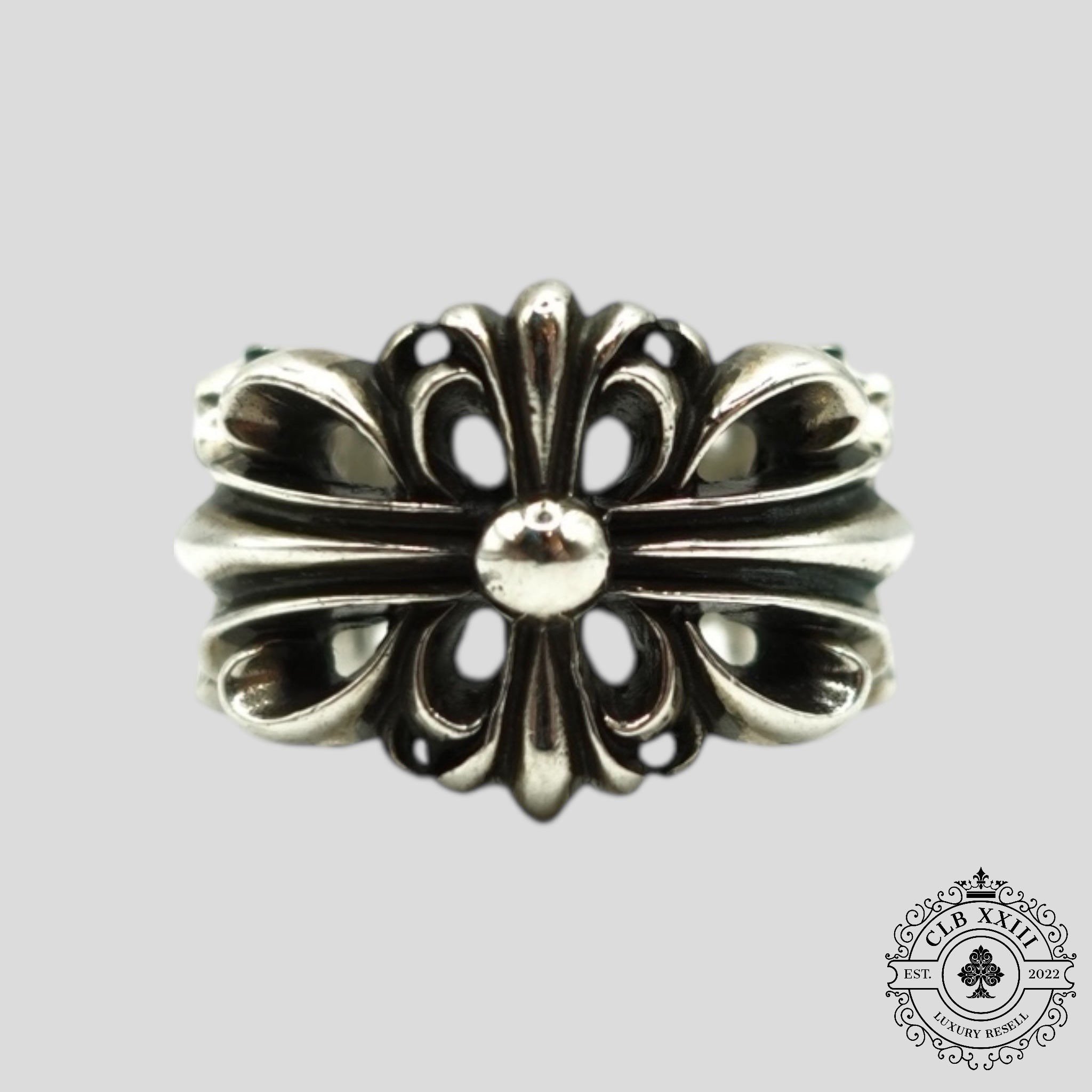 Chrome Hearts Double Floral Ring