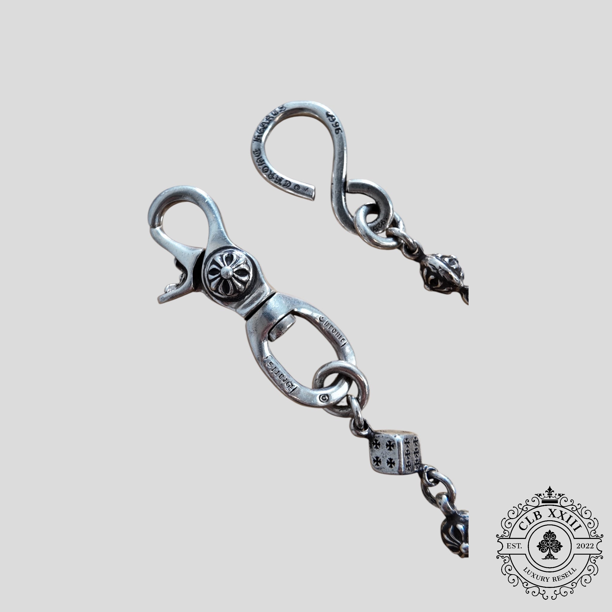 Chrome Hearts Dice & Cross Ball Wallet Chain