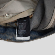 AMIRI PLAID THRASHER JEANS - CLAY INDIGO