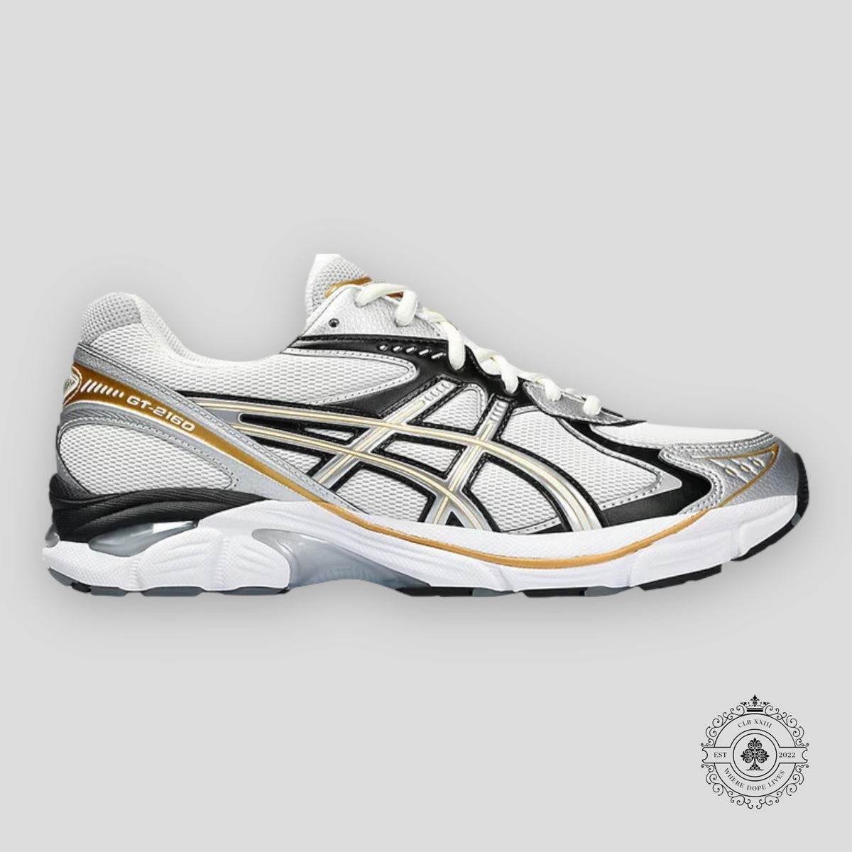 ASICS GT-2160 White Pure Silver Gold