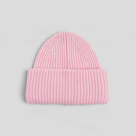 Acne Studio Large Face Beanie in Bright Pink