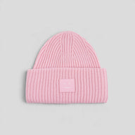 Acne Studio Large Face Beanie in Bright Pink