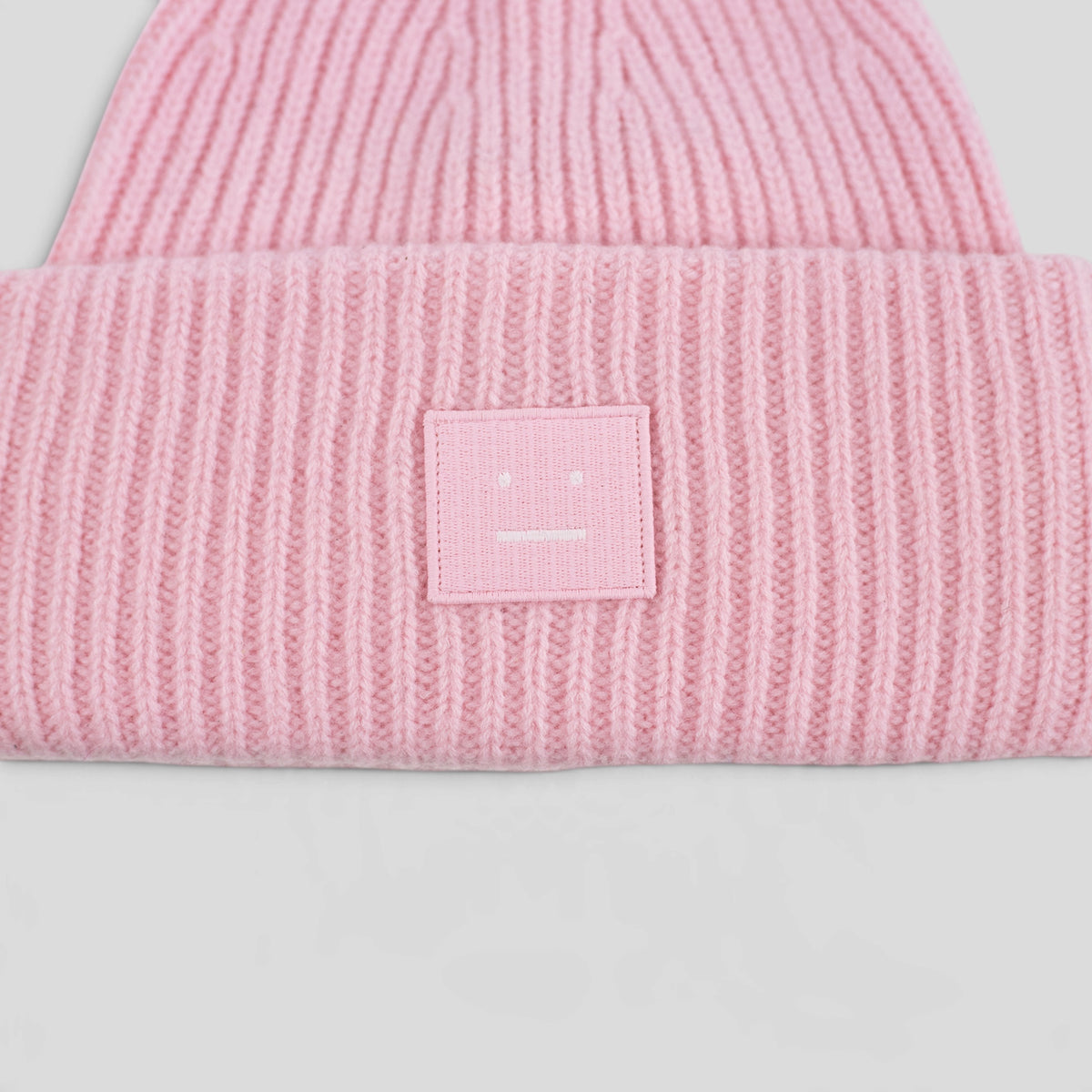 Acne Studio Large Face Beanie in Bright Pink