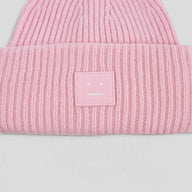 Acne Studio Large Face Beanie in Bright Pink