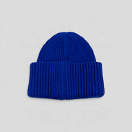 Acne Studio Large Face Beanie in Cobalt