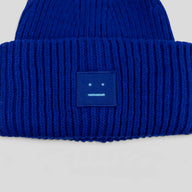 Acne Studio Large Face Beanie in Cobalt
