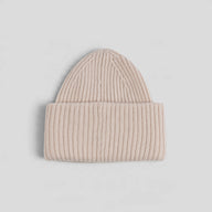 Acne Studio Large Face Beanie in Dusty Pink