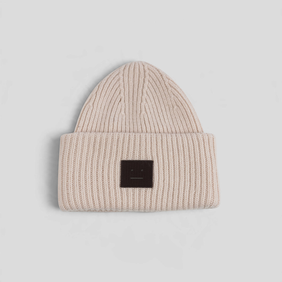 Acne Studio Large Face Beanie in Dusty Pink
