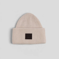 Acne Studio Large Face Beanie in Dusty Pink