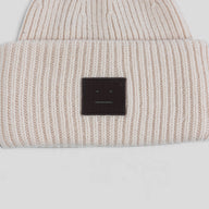 Acne Studio Large Face Beanie in Dusty Pink