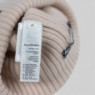 Acne Studio Large Face Beanie in Dusty Pink
