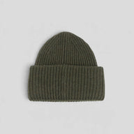 Acne Studio Large Face Beanie in Green