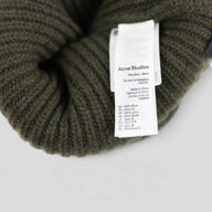 Acne Studio Large Face Beanie in Green