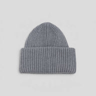 Acne Studio Large Face Beanie in Grey