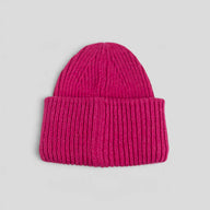 Acne Studio Large Face Beanie in Magenta
