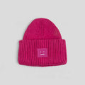 Acne Studio Large Face Beanie in Magenta