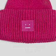 Acne Studio Large Face Beanie in Magenta