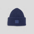 Acne Studio Large Face Beanie in Navy