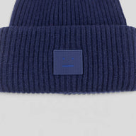 Acne Studio Large Face Beanie in Navy