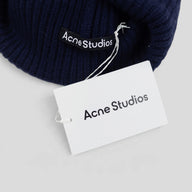 Acne Studio Large Face Beanie in Navy