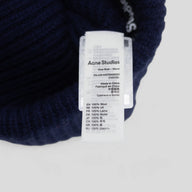 Acne Studio Large Face Beanie in Navy
