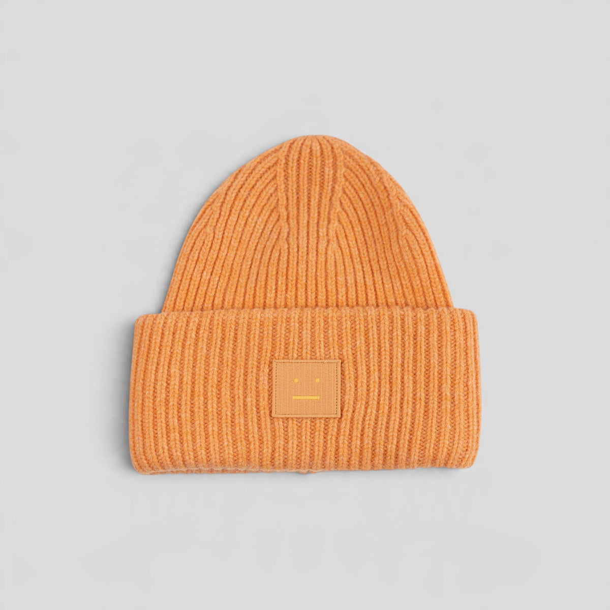 Acne Studio Large Face Beanie in Orange