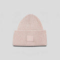 Acne Studio Large Face Beanie in Peach Pink