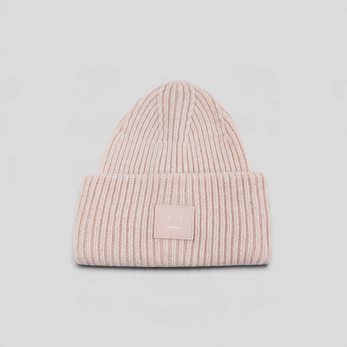 Acne Studio Large Face Beanie in Peach Pink