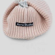 Acne Studio Large Face Beanie in Peach Pink