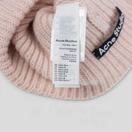 Acne Studio Large Face Beanie in Peach Pink