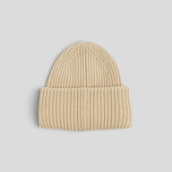 Acne Studio Large Face Beanie in Tan